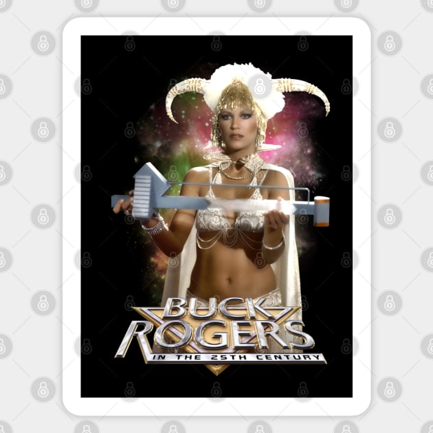 buck rogers princess ardala wepon Sticker by cezzaneartist